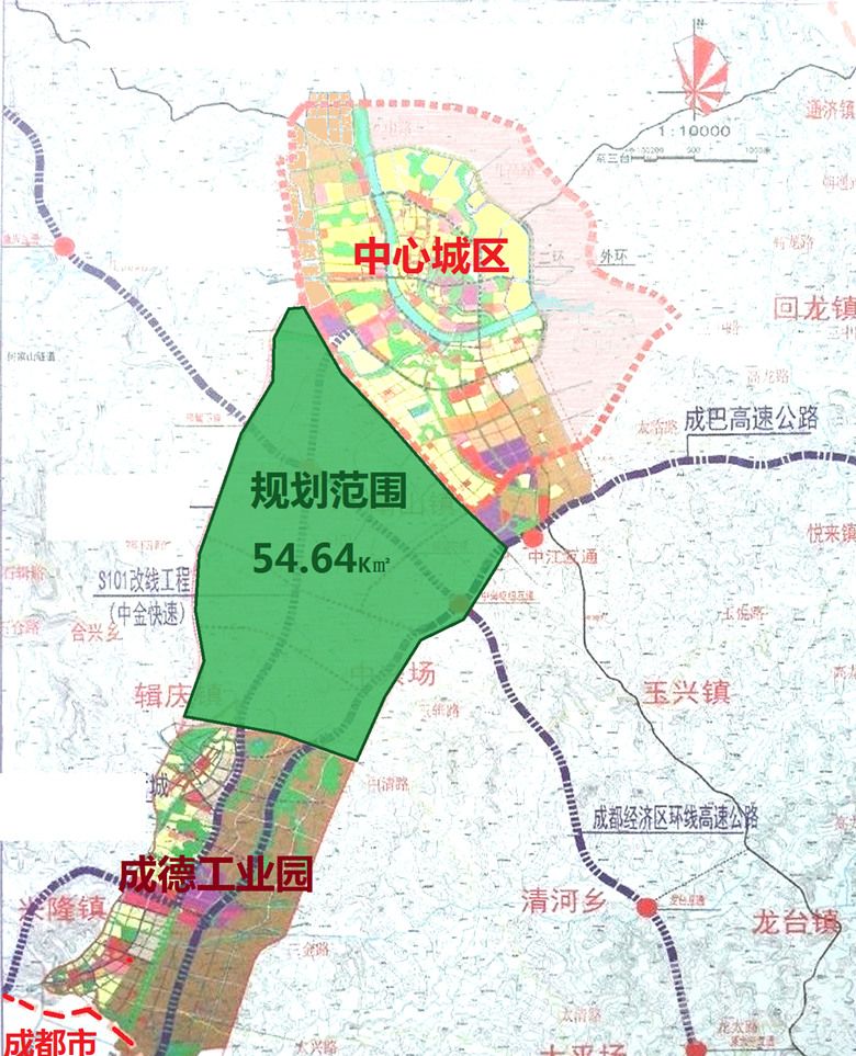 中江县最新城市规划图