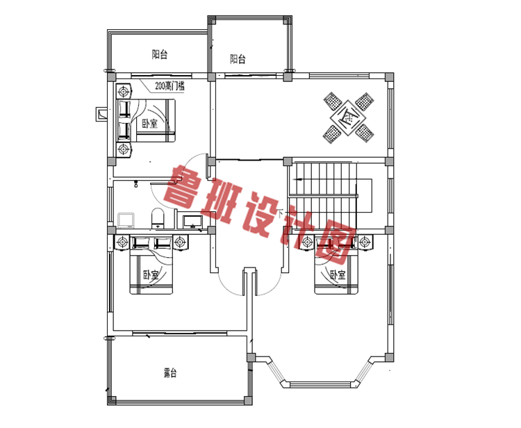 农村三间二层最新设计法