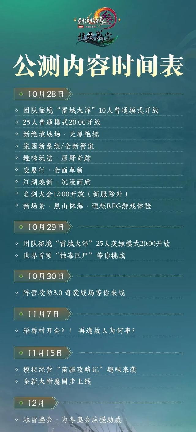 最新网游公测一览表